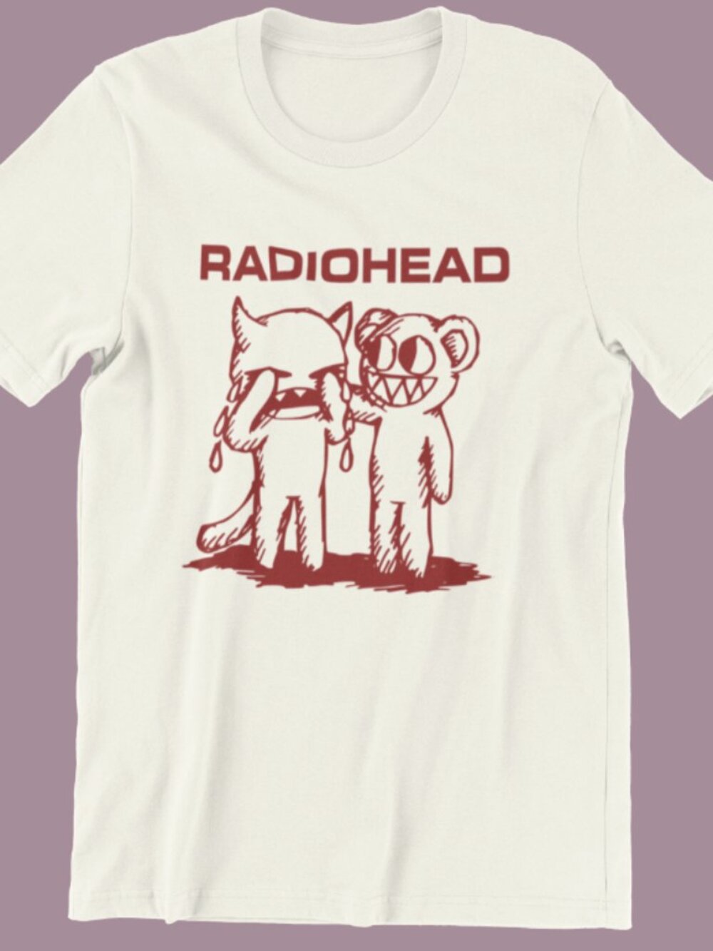 Radiohead Band Shirt Classic Style White Unisex T-Shirt